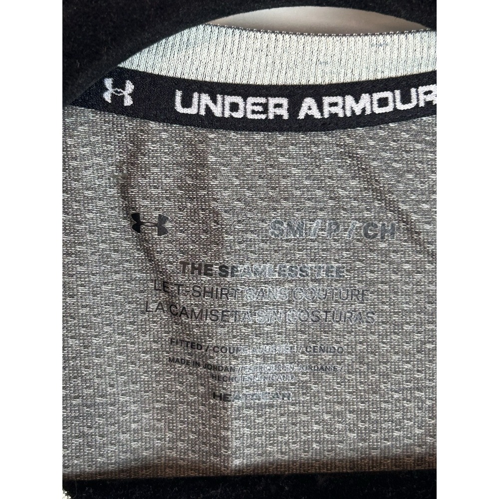 Men's Under Armour Heat Gear Tshirt Sz‎ Small The Seamless Tee Gray - Picture 3 of 7